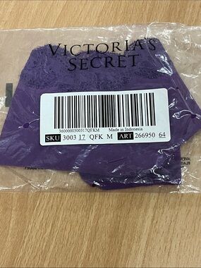 Victoria's Secret PINK Purple Lace Trim Panty M